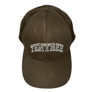 NWT Tentree Vintage Elevation‎ Hat Brown White Embroidered Snapback Y2K Casual